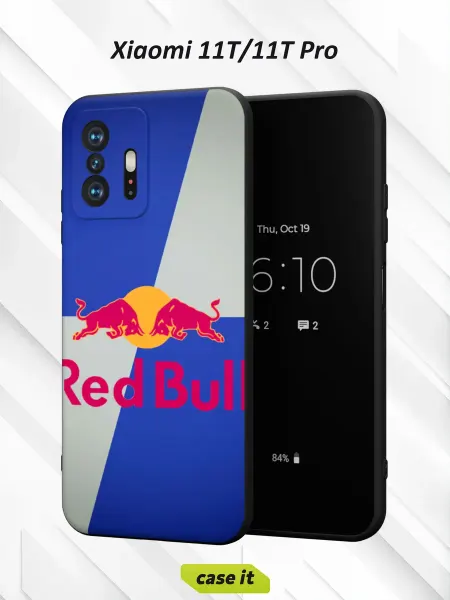 Case it Чехол на Xiaomi Mi 11t и 11t Proс принтом ред булл