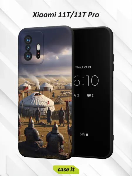 Case it Чехол на Xiaomi Mi 11t и 11t Proс принтом лагерь кочевников