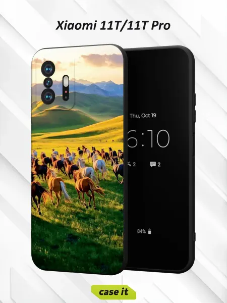 Case it Чехол на Xiaomi Mi 11t и 11t Proс принтом Лошади