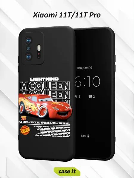 Case it Чехол на Xiaomi Mi 11t и 11t Proс принтом Молния Маккуин