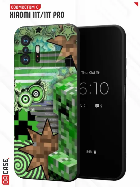 DACase Чехол на Xiaomi Mi 11t 11t Pro с принтом Minecraft