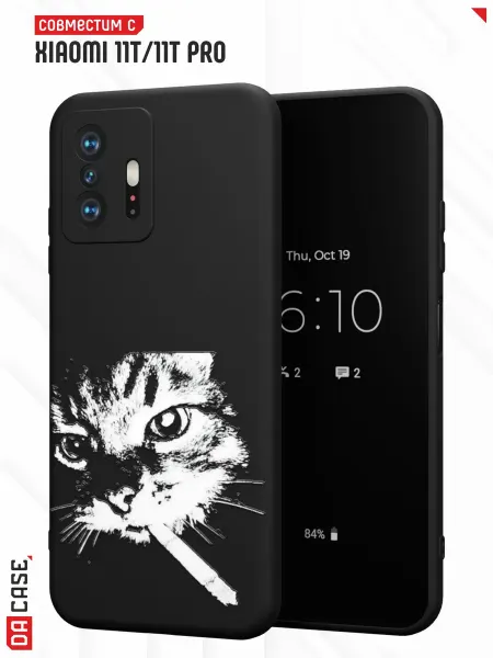 DACase Чехол на Xiaomi Mi 11t 11t Pro с принтом кот