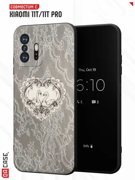 DACase Чехол на Xiaomi Mi 11t 11t Pro с принтом Кружево