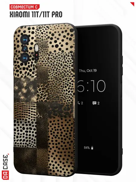 DACase Чехол на Xiaomi Mi 11t 11t Pro с принтом Леопард