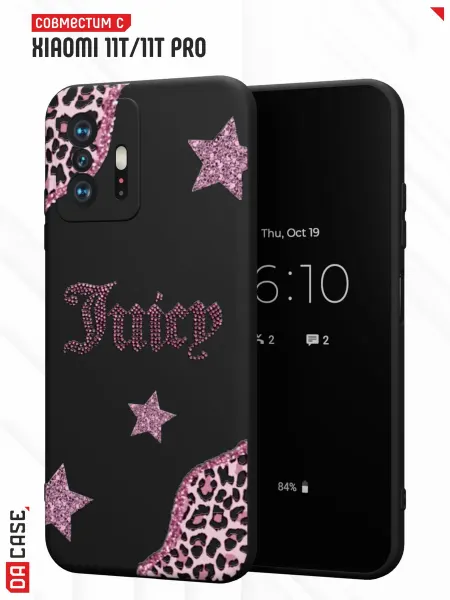 DACase Чехол на Xiaomi Mi 11t 11t Pro с принтом Леопардовый