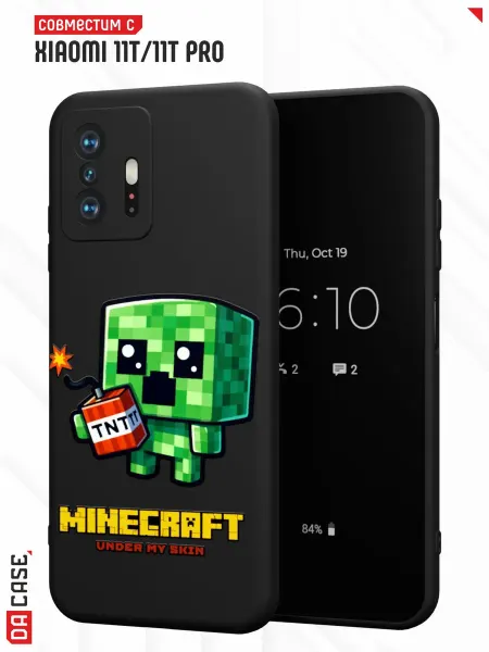 DACase Чехол на Xiaomi Mi 11t 11t Pro с принтом Майнкрафт