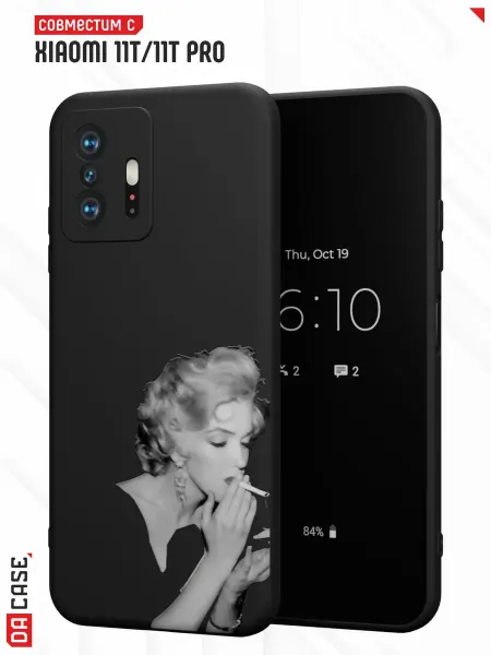 DACase Чехол на Xiaomi Mi 11t 11t Pro с принтом Мерлин Монро