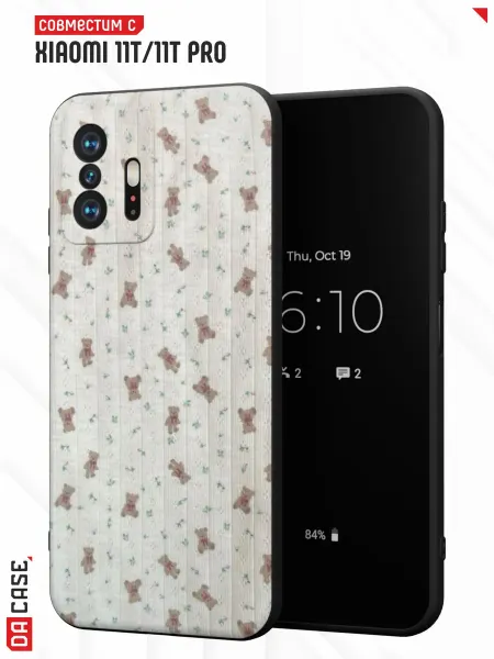DACase Чехол на Xiaomi Mi 11t 11t Pro с принтом Мишки