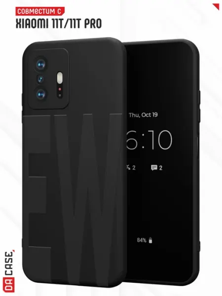 DACase Чехол на Xiaomi Mi 11t 11t Pro с принтом Надписью