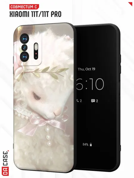 DACase Чехол на Xiaomi Mi 11t 11t Pro с принтом Овечка