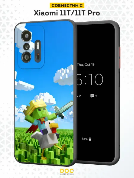DesignOnCase Чехол Бампер на Xiaomi Mi 11t с принтом Minecraft