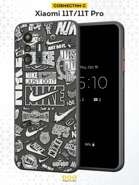 DesignOnCase Чехол Бампер на Xiaomi Mi 11t с принтом Nike