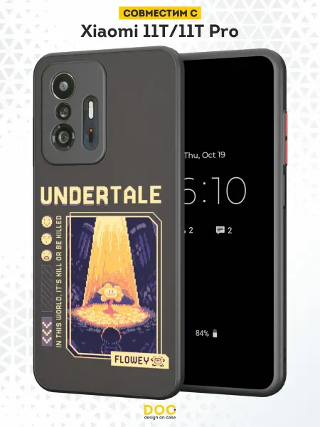 DesignOnCase Чехол Бампер на Xiaomi Mi 11t с принтом Undertale