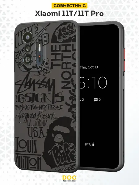 DesignOnCase Чехол Бампер на Xiaomi Mi 11t с принтом Бренд