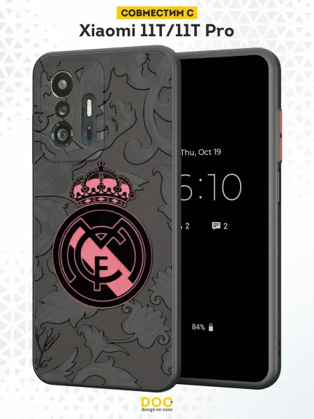 DesignOnCase Чехол Бампер на Xiaomi Mi 11t с принтом Реал Мадрид