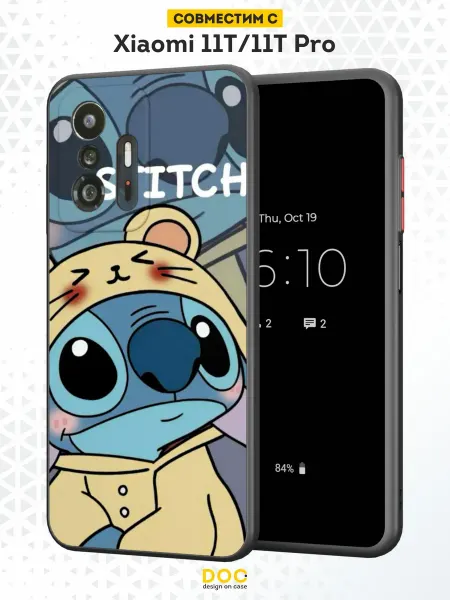 DesignOnCase Чехол Бампер на Xiaomi Mi 11t с принтом Стич