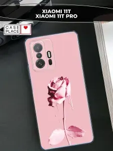 Силиконовый чехол на Xiaomi Mi 11T / 11T Pro / Xiaomi Ми 11T / 11T Про с цветочками