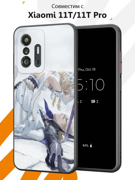 Мобилиус Чехол Бампер на Xiaomi Mi 11t с принтом Геншин