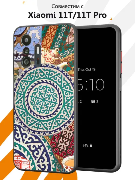 Мобилиус Чехол Бампер на Xiaomi Mi 11t с принтом Узор