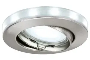 Светильник встраиваемый Paulmann Ring 3x3Вт/3x1.5Вт 150/50Лм GU10 LED 230/12 IP23 6500К Железо шероховатое Алюминий/Цинк/Пластик Набор 3шт D83мм 92649.