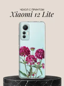 Силиконовый чехол на Xiaomi 12 Lite с принтом 3 Цветка