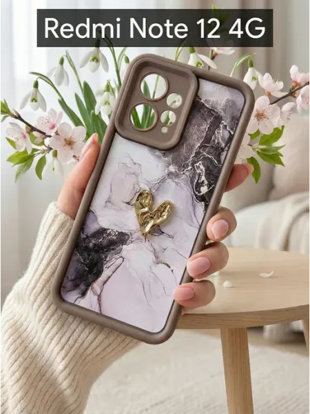 IdealStore Чехол на Redmi Note 12 4G Мрамор