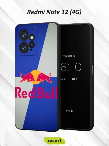 Case it Чехол на Redmi Note 12 4Gс принтом ред булл