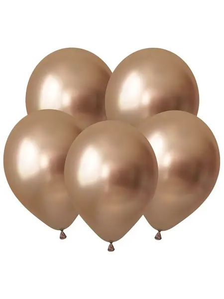 Holiville Золото, Зеркальные шары Luster Gold, 12,5 см, 50 шт