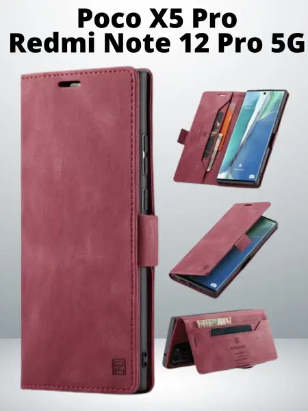 AksPhone Чехол на Redmi Note 12 Pro 5G книжка Poco X5 Pro 5G