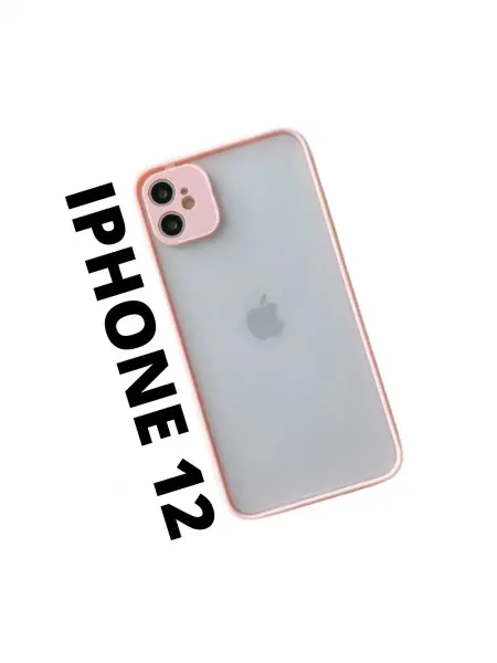 AksPhone Чехол для iPhone 12 матовый с защитой экрана