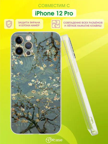 Kcase Чехол на Apple iPhone 12 Pro с принтом Сакура
