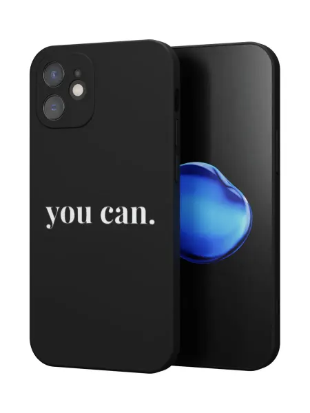 QuestCase Чехол на Apple iPhone 12 mini с принтом Мотивация