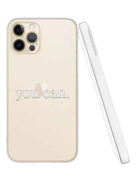 QuestCase Чехол на Apple iPhone 12 Pro с принтом Мотивация