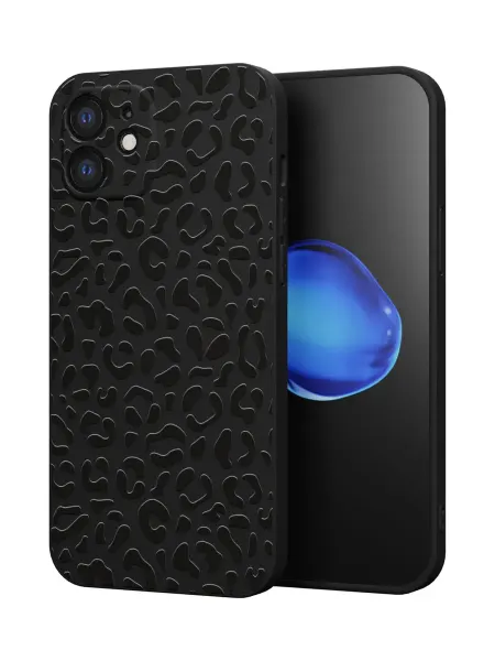 QuestCase Чехол на Apple iPhone 12 с принтом Леопардовый