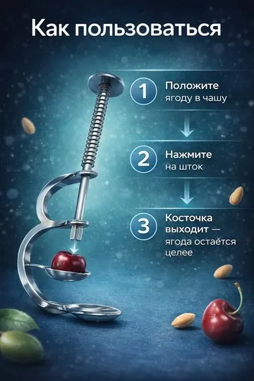 Удалитель косточек из Вишни и Черешни Инструмент для удаления сердцевины Косточковыдавлива