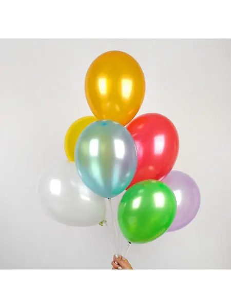 GLOBOS FESTIVAL S.A Шар латексный 12", набор 100 шт, МИКС