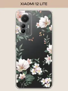 Силиконовый чехол на Xiaomi 12 Lite / Xiaomi 12 Лайт с цветочками
