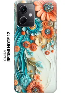 Силиконовый чехол на Xiaomi Redmi Note 12 с принтом "Весеннее панно"