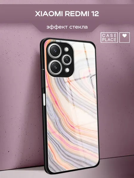 Xiaomi Чехол на Redmi 12 мрамор