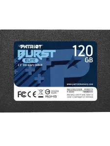 Patriot Memory 120 ГБ Внутренний SSD-диск Burst Elite SATA III, 2.5", SATA III 6 Гбит/с (PBE120GS25SSDR)