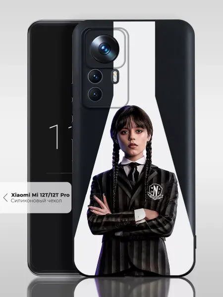 ANP Case Чехол на Xiaomi 12T 12T Pro с принтом Уэнсдей