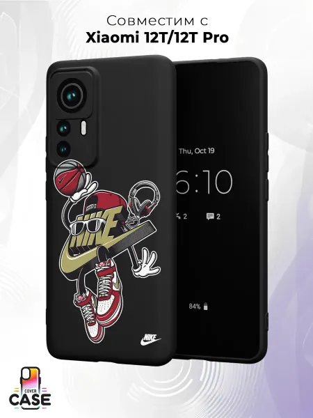 Cover Case Чехол на Xiaomi 12T 12T Proс принтом Nike