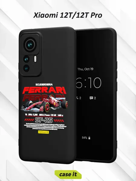 Case it Чехол на Xiaomi 12T 12T Proс принтом Ferrari SF-25