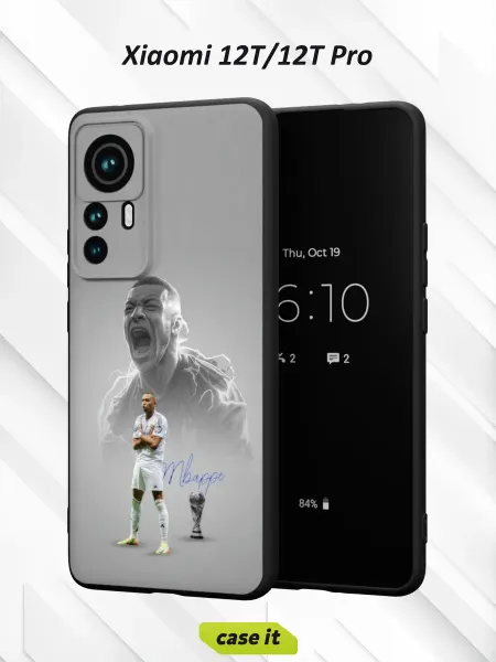 Case it Чехол на Xiaomi 12T 12T Pro с принтом Kylian Mbappe Real