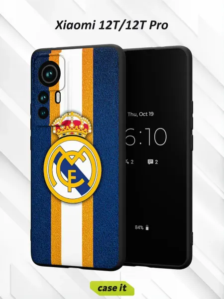Case it Чехол на Xiaomi 12T 12T Proс принтом Real Madrid CF