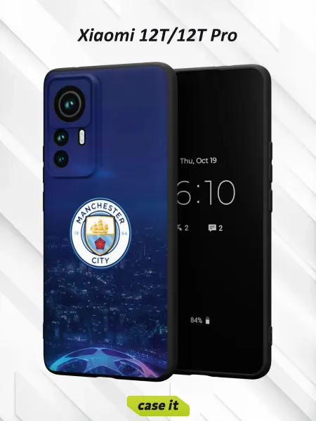 Case it Чехол на Xiaomi 12T 12T Pro с принтом Manchester Сити
