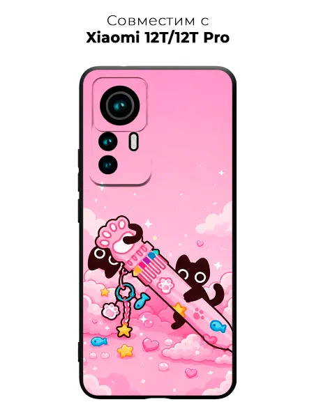 Vip Case Чехол на Xiaomi 12T 12T Pro Котята привет