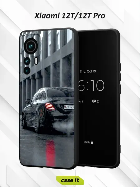 Case it Чехол на Xiaomi 12T 12T Pro с принтом эффектный дрифт