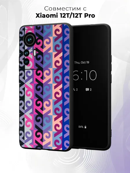 Case it Чехол на Xiaomi 12T 12T Pro с принтом Казахский орнамент