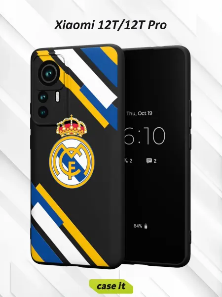 Case it Чехол на Xiaomi 12T 12T Pro с принтом Футбольный клуб Реал